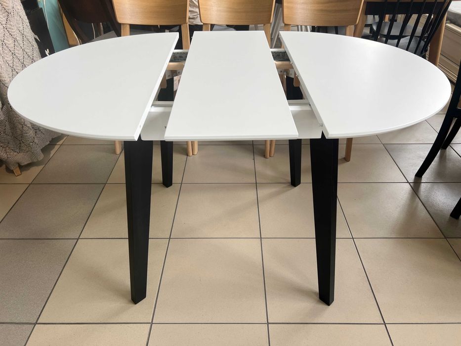 Стіл Марс Д90+30 кухонний круглий розкладний буковий на кухню бук