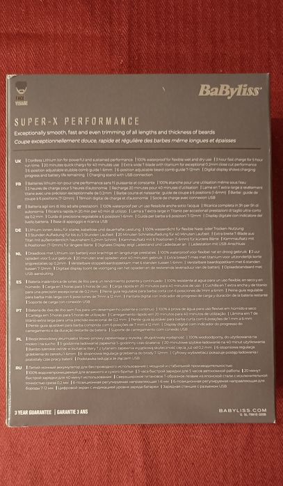 Trymer do brody BaByliss Super-X Metal Series Black Edition