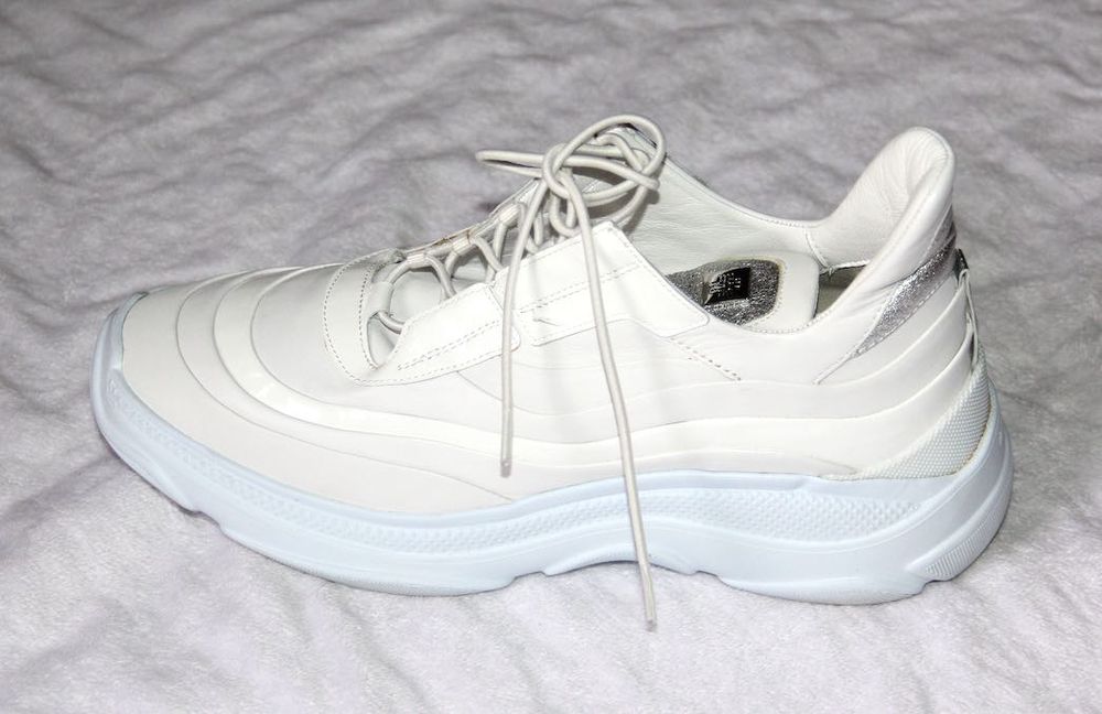 hogl białe sneakersy sportowe buty 40 skóra skórzane