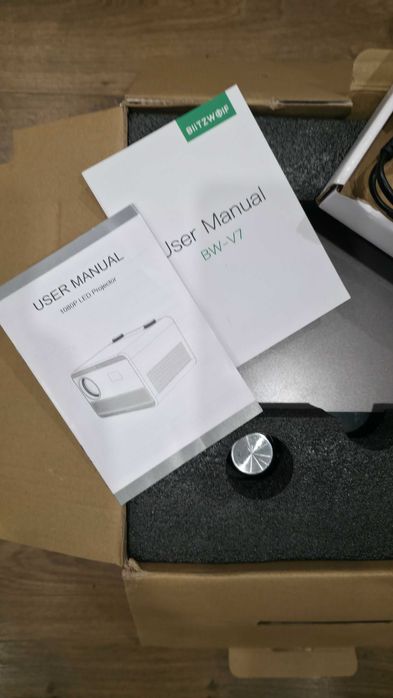 Blitzwolf BW-V7 1080P, projetor android 9.0, 850 ANSI lumen, Foco auto