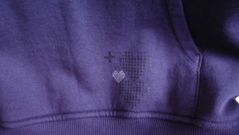 Sukienka dresowa bawełniana ReKids 164cm k.granat. z kapturem