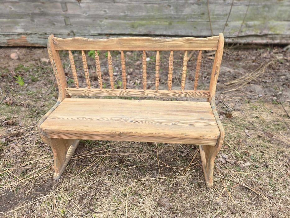 Sosnowe laweczki 2 sztuki. Schowek