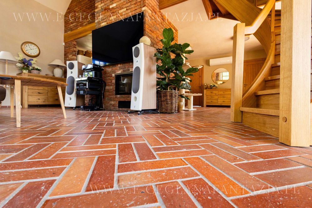 Płytki na podłogę z naturalnej cegły, płytki ceglane, producent