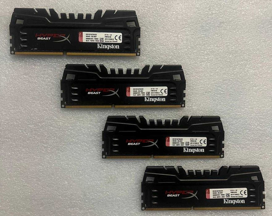 Комплект 32Гб DDR3-1600 4*8Gb радіатори 32GB