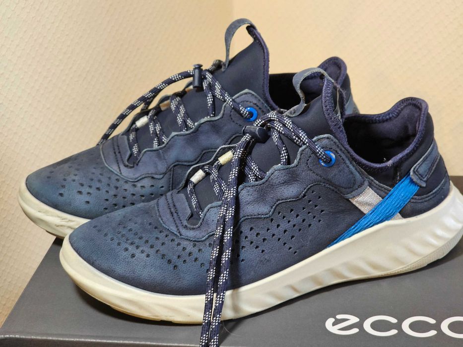 Ecco 38-39 кросівки нубук 25,2 см напівчеревики туфлі