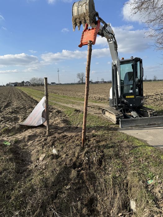 Wynajem minikoparki z operatorem BOBCAT E27 + wywrotka DMC 3,5 tony