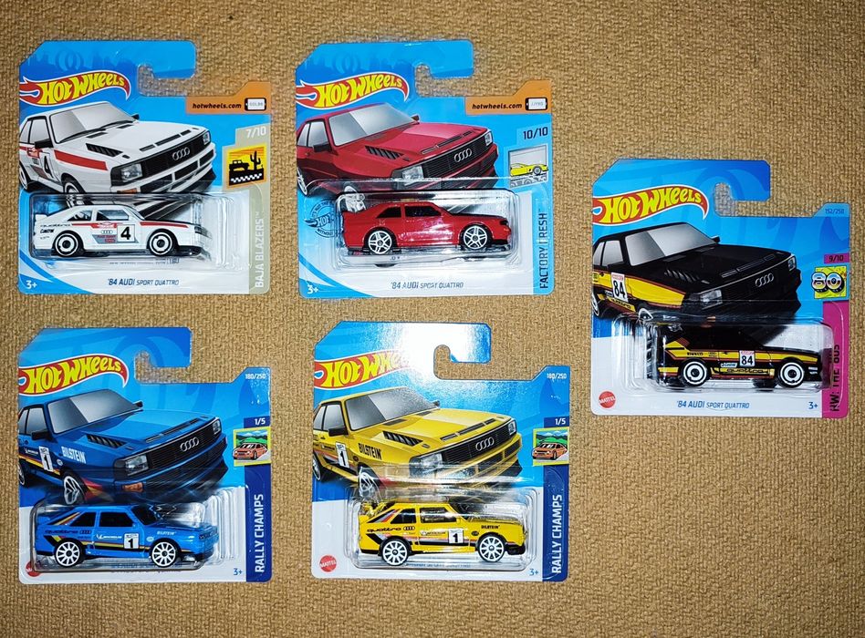 Hot Wheels 84 Audi Sport Quattro Zestaw