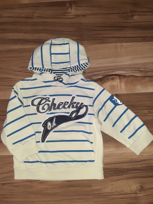 Bluza dresowa z kapturem jak nowa 74/80