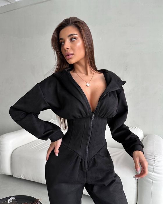 Комбінезон замш комбінезон корсет жіночий комбінезон