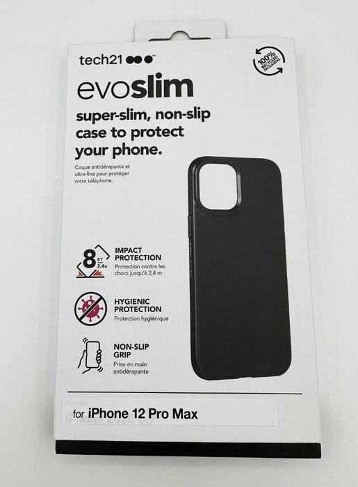 Оригинальный фирменный чехол tech21 EvoSlim iPhone 12 Mini 12 Pro Max