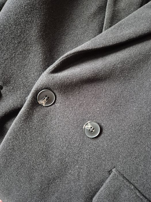 Damski czarny klasyczny płaszcz zimowy Sinsay S