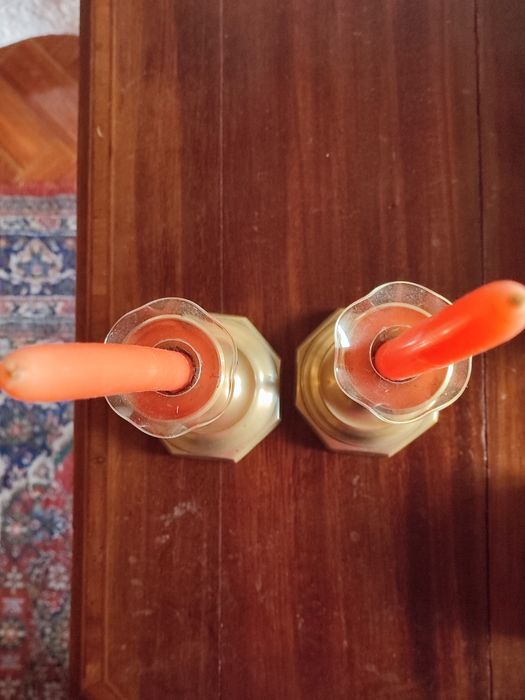 Brass Candlestick Pair423804200467845121