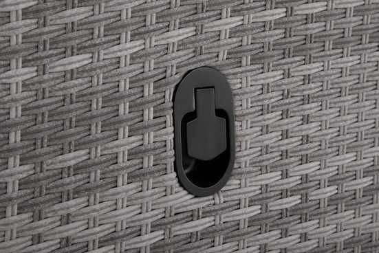 Zestaw mebli ogrodowych LYON sofa+2 fotele+2 pufy+ stolik+ poduchy