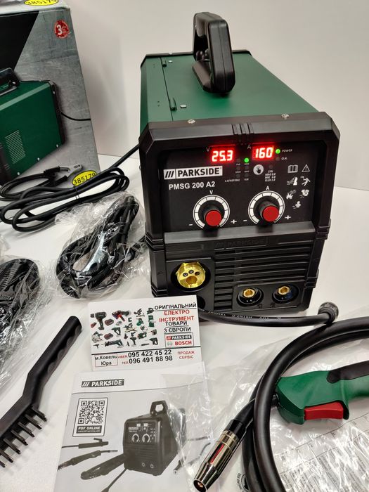 ОРИГ инвертор сварочн аппарат GERMAN Parkside PMSG 200/полуавтом/сварк