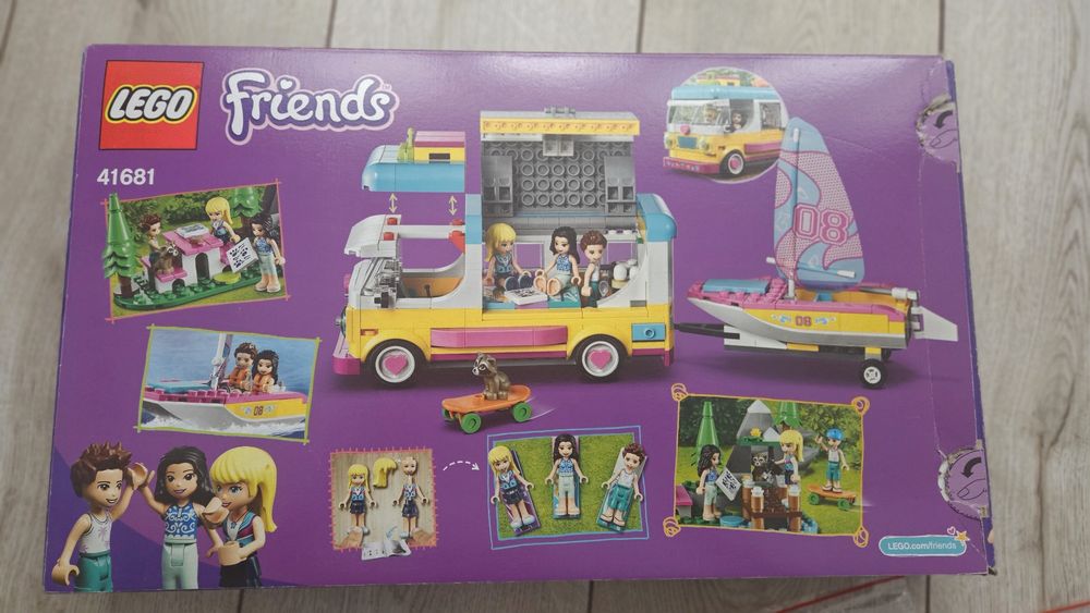 Lego friends 41681 leśny mikrobus żaglówka biwak posortowane jak nowe