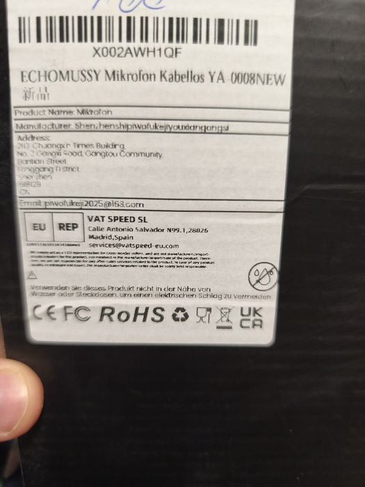 Zestaw 2 Mikrofonów ECHOMUSSY – Bezprzewodowe Karaoke LED