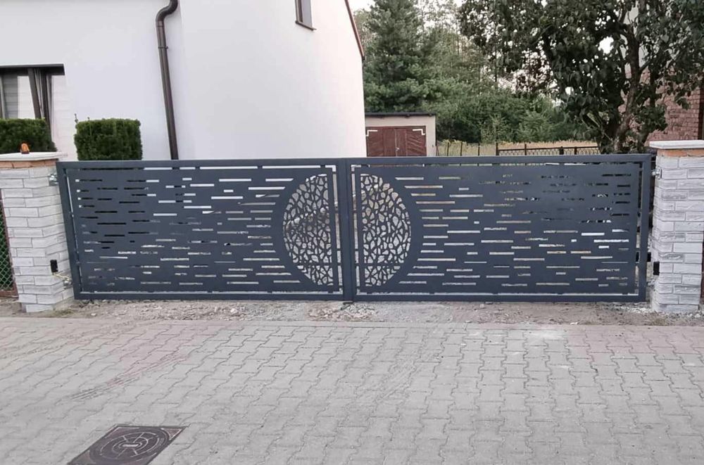 Brama wjazdowa rozwierna