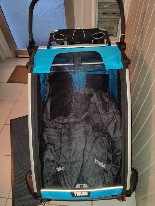 Reboque de bicicleta Thule Chariot 2 - Azul
