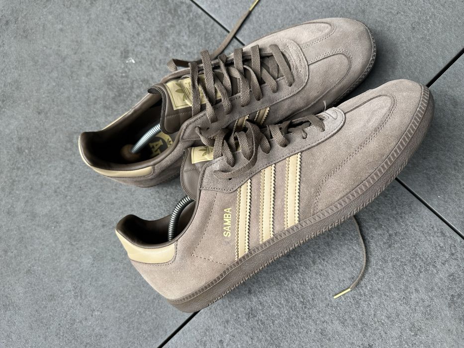 Nowe Buty Adidas Samba Suede Rozmiar 48 Szare / Brązowe