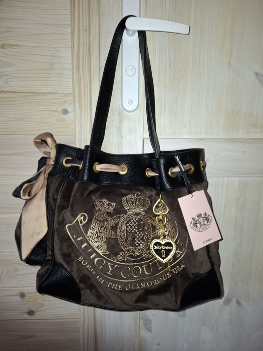 Brazowa torebka od juicy couture shopper