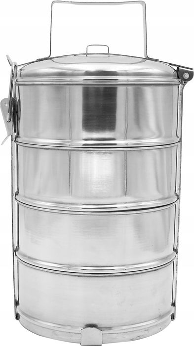 menażka obiadowa czworak stalowa 4x1l wys. jakość