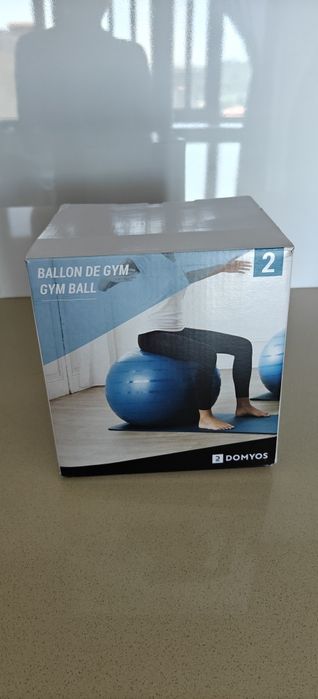Bola de pilates azul
