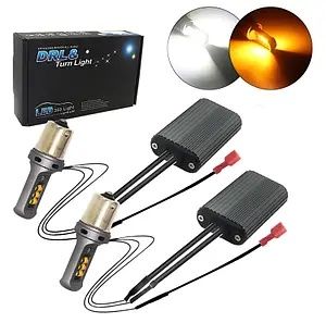 Денні ходові вогні Дхо з функцією повороту 1156 PY21W BAU15S 7440 Led