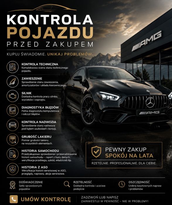Profesjonalna kontrola przedzakupowa pojazdu