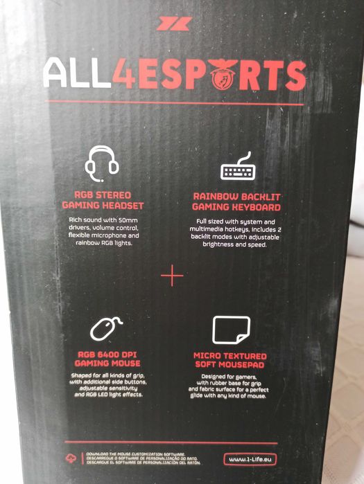 Benfica Gaming Set – Novo e Selado (Official Merchandise)