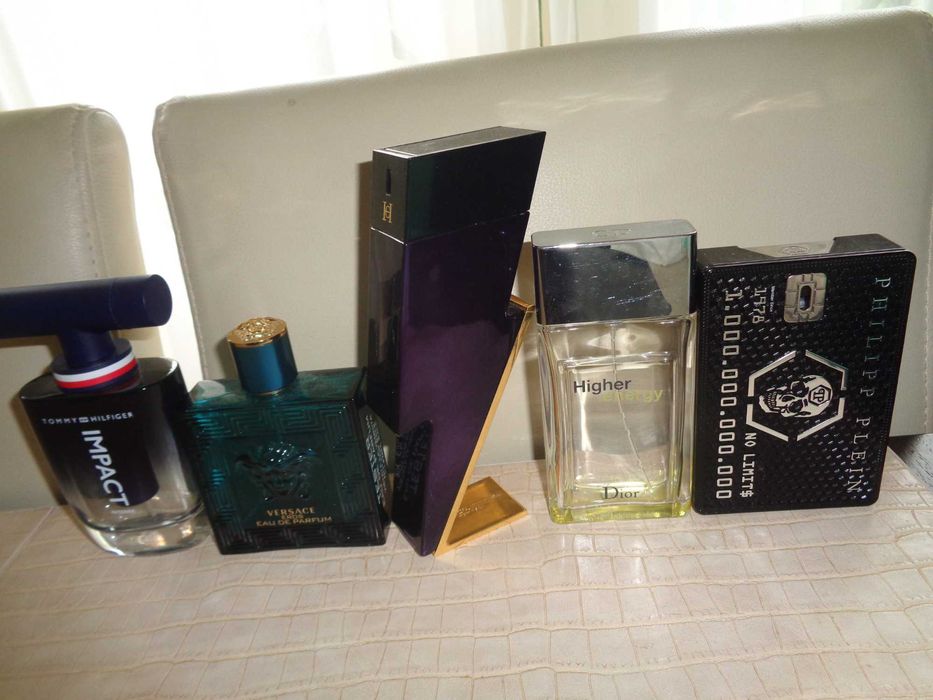 5x puste flakony butelki po oryginalnych perfumach Dior CD Versace