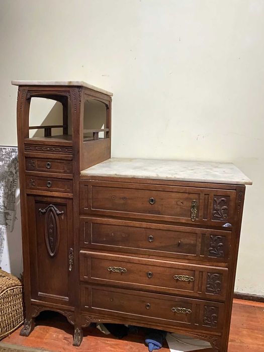 vendo moveis antigos com bancada em mármore intacta