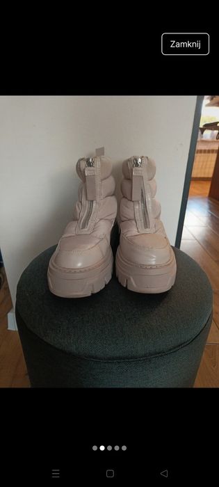 Śniegowce damskie hm h&M 38 beż beżowe