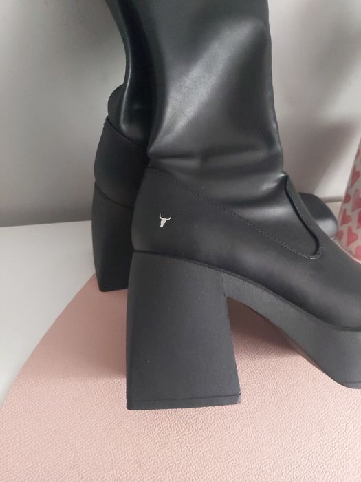 Botki na platformie 40 25.5cm