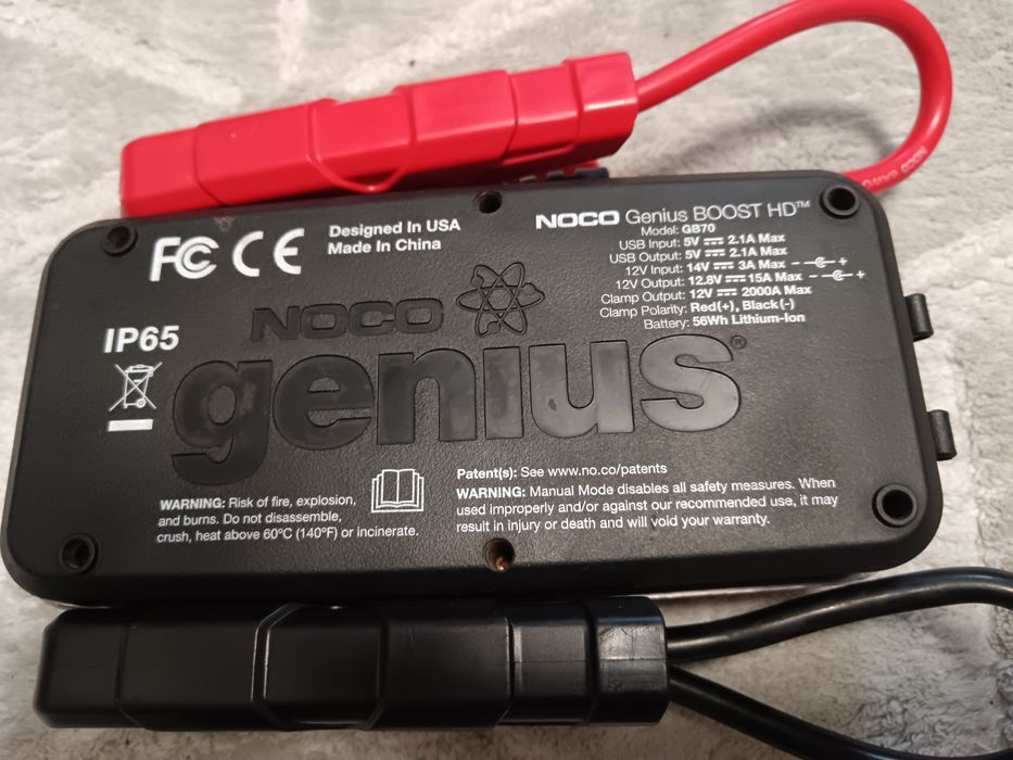 NOCO GENIUS GB70 2000A –urzadzenie rozruchowe,boster,powerbank,starter