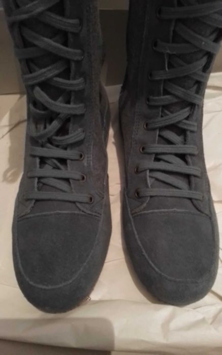 Чобітки бавовняні з замшею,р 37