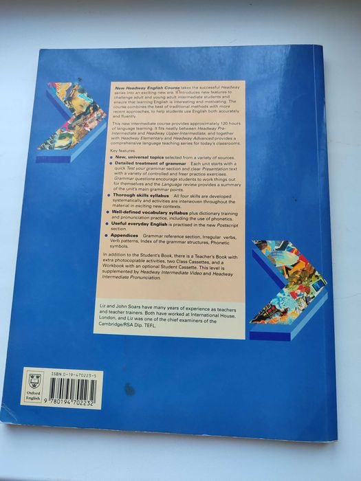 Книга. Headway englich course Hedway stodents book, часть 1 и часть 2.