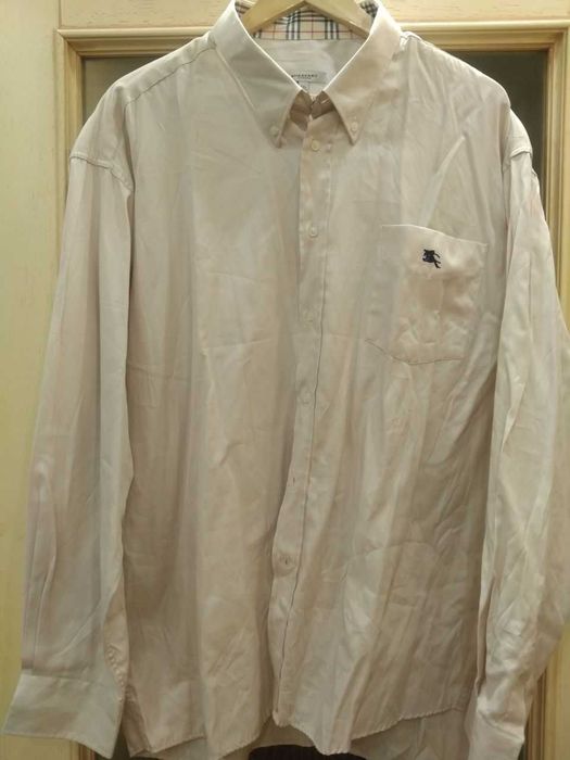 Ricardo Ricco (Italy). Ну очень стильная мужская рубашка (L) + Burberry (XXL). очень английская рубашка бежевая