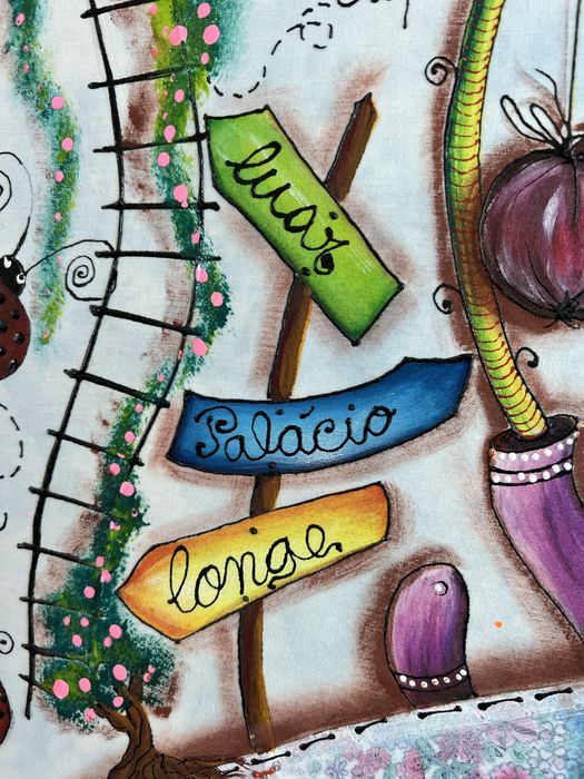 Quadro original "O Distribuidor de Nuvens" da artista Isabel Barbas