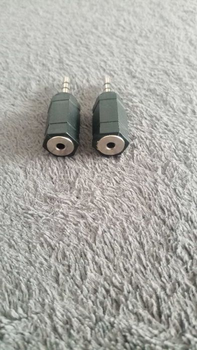 Przejściówka adapter wtyk Jack 3.5 gniazdo Jack 2.5 2 szt nowe