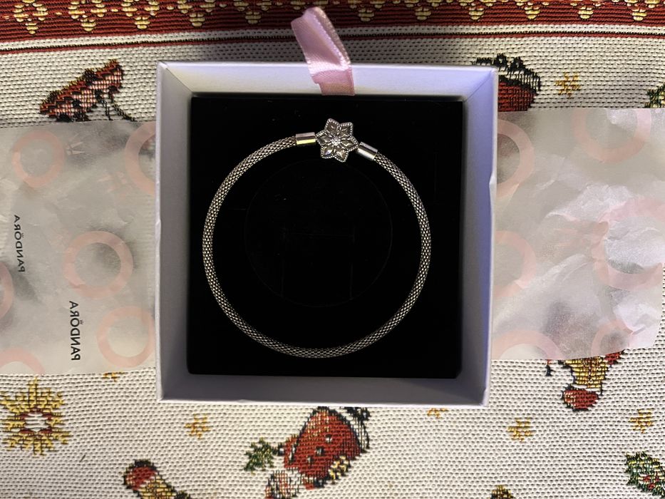 Limitowana edycja pandora bransoletka z snieżynką