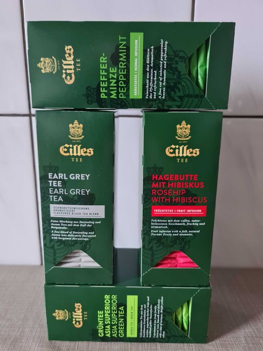 EILLES - herbata ekspresowa - zestaw 4 różnych opakowań
