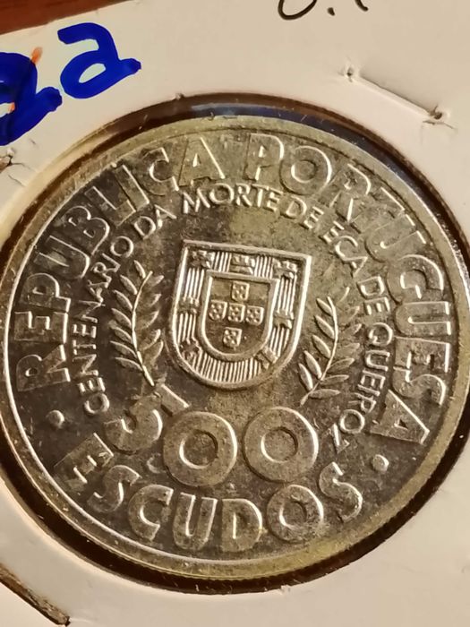 Moeda de 500 escudos de 2000, de Eça de Queiroz, em Prata