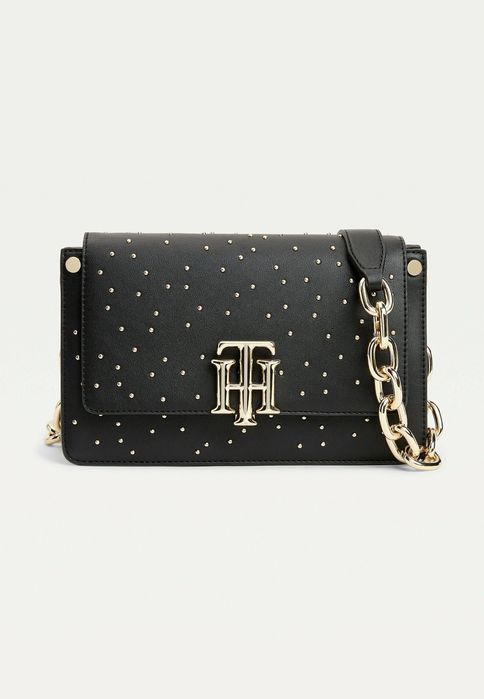 Сумка черкз плече кросбоді крос-боді tommy hilfiger жіноча чорна