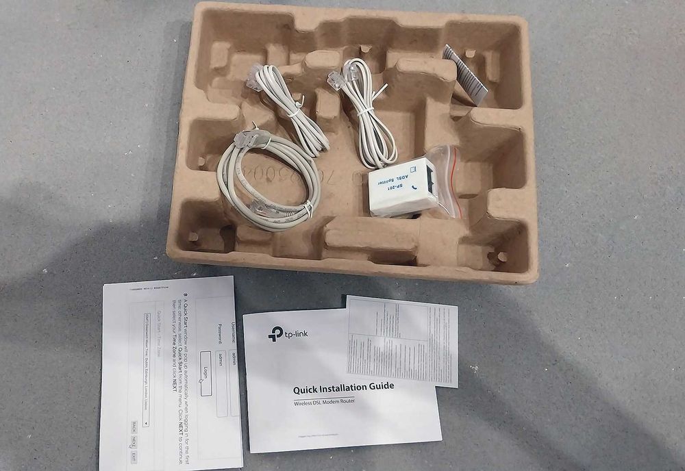 Router modem ADSL ADSL2+ TP-Link TD-W8961N Neostrada W-Fi komplet