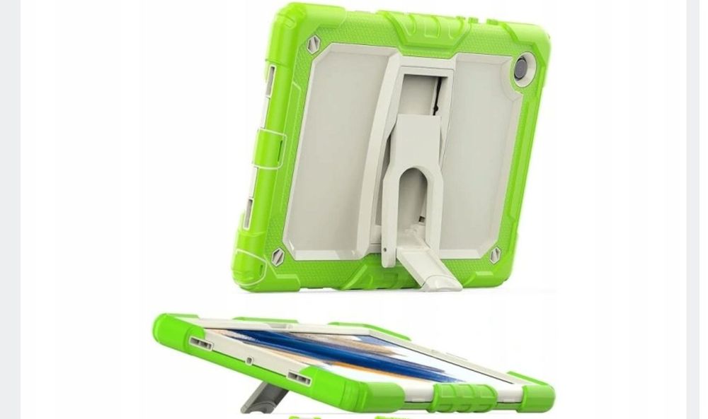 Etui Case Obudowa Pancerna Do Samsung Tab A8.0 T290 ze Stojakiem zielo