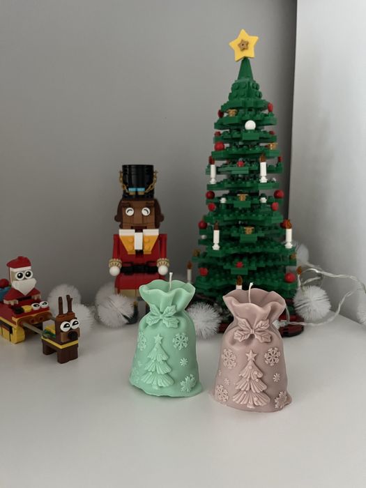 Świeca sojowa świateczny worek nowa