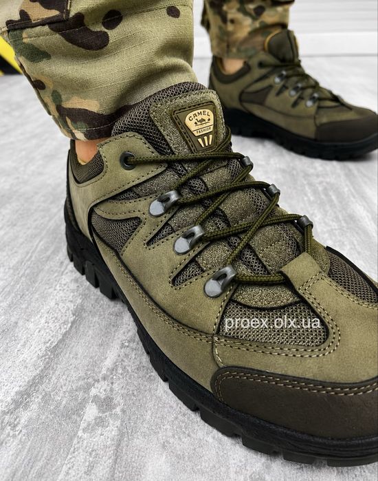 Тактичні кросівки CAMEL Haki Cordura 41-45 | Військове взуття для ЗСУ