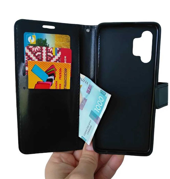 Чохол-книжка чорний на Samsung А36\а52\а53 Чехол портмоне на самсунг