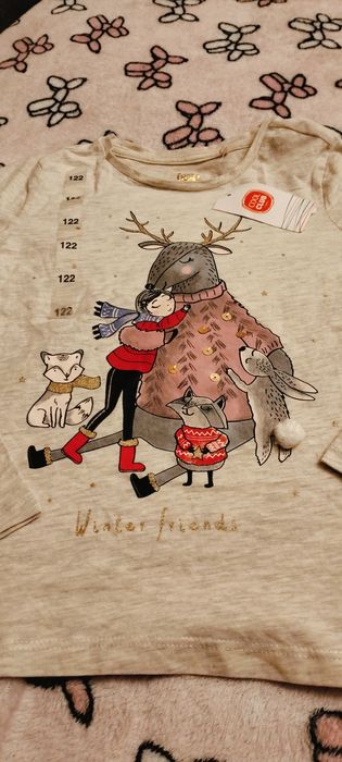 Sprzedam nową bluzkę zimowa w rozmiarze 122 firmy cool club