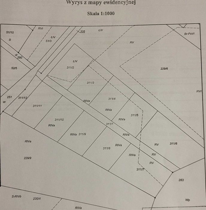 Działka w  bardzo bliskiej odległości od jeziora Lubie w Nowej Wiosce
